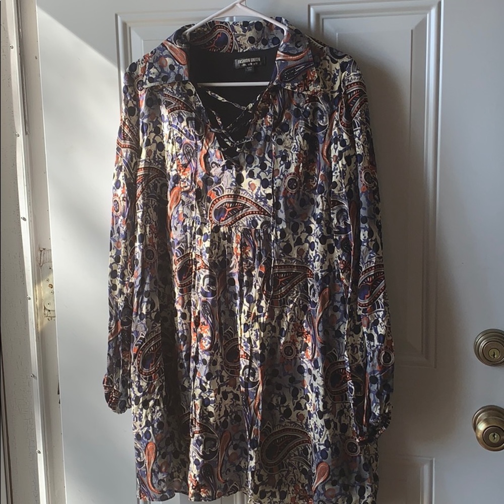 Collared shift dress